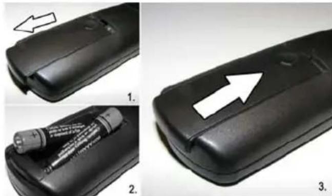 Luxor LCD40LXC - Sätta i batterier - 1