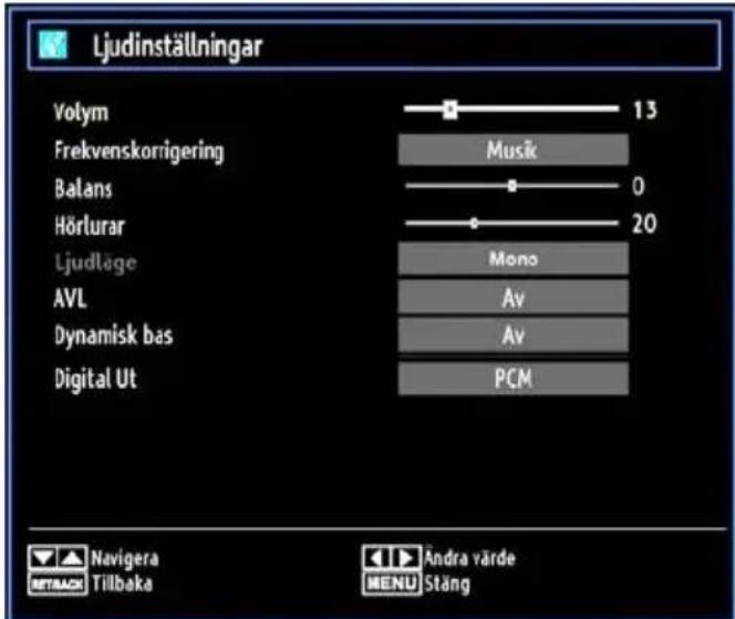 Luxor LCD40LXC - Konfigurering av ljudinställningar - 1