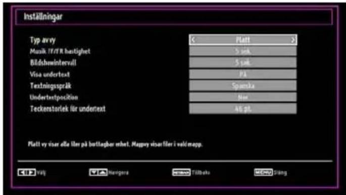 Luxor LCD40LXC - Inställningar för mediabläddrare - 1