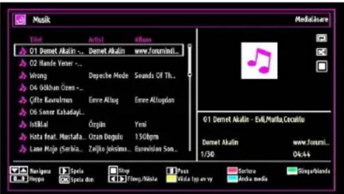 Luxor LC32CL - Spela musik via USB - 1