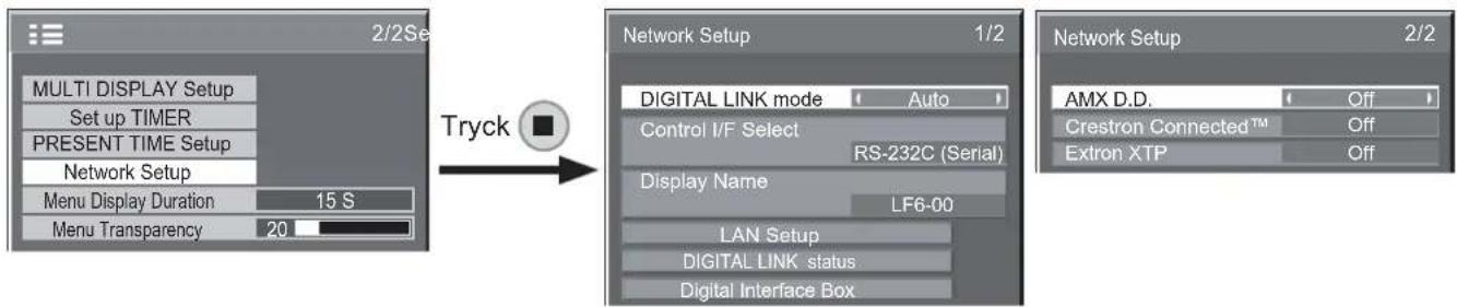 PANASONIC TH-55LF60W - Network Setup (Nätverkskonfiguration) - 1