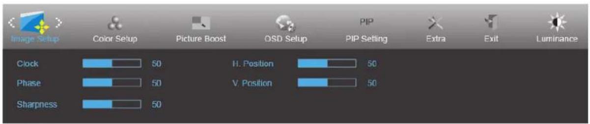 AOC Q2577FQ - Image Setup (Bildinställning) - 1