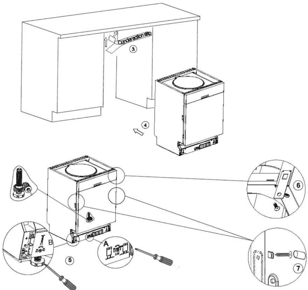 GORENJE GU62215W - - Installera diskmaskinen steg för steg - 1