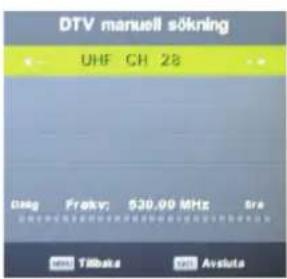 SALORA LED50UAT - DTV/CADTV manuell inställning - 1