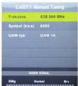 SALORA LED50UAT - DTV/CADTV manuell inställning - 2
