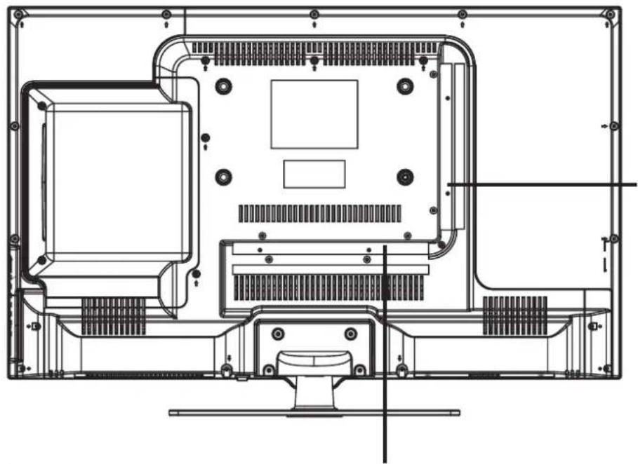 SALORA LED29DVDT - Bakpanelens delar - 1