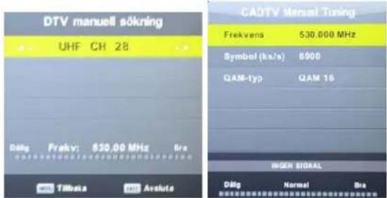SALORA LED24NCB-T - DTV/CADTV manuell inställning - 1