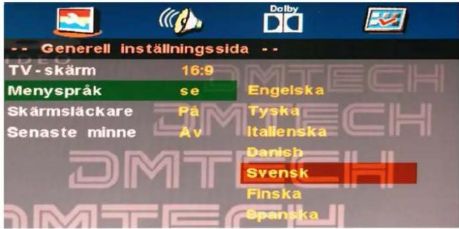 DMTECH LED19DTB - Menyspråk - 1