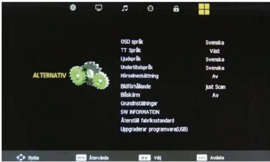 DMTECH LED19DTB - OSD-MENY - 1