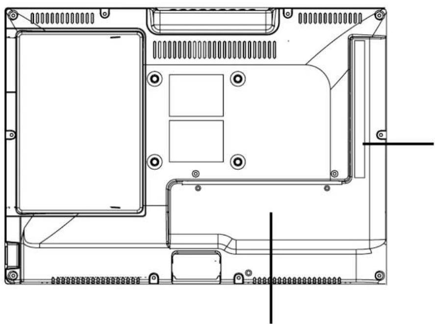 DMTECH LED19DTB - Bakpanelens delar - 1