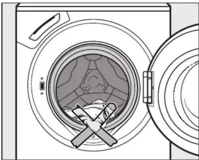 MIELE W 1747 WPS - ③ Lägg i tvätt i tvättmaskinen - 1