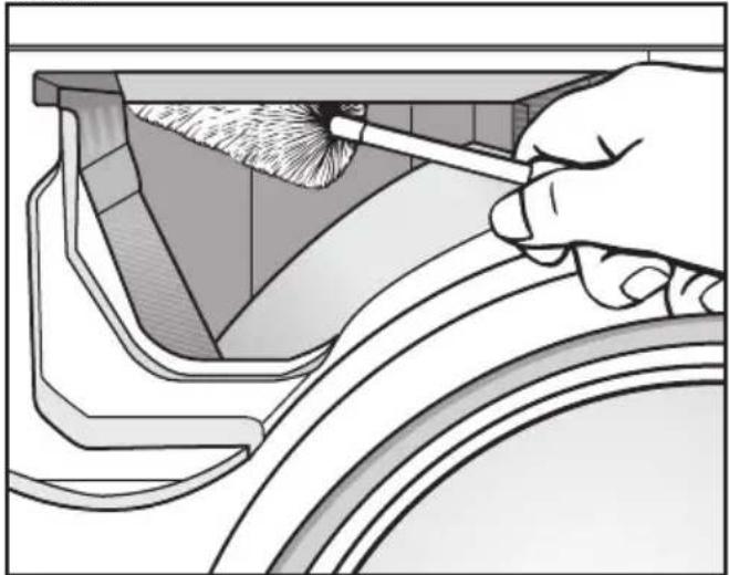 MIELE W 1747 WPS - Rengöra facket för tvättmedelsbehållaren - 1