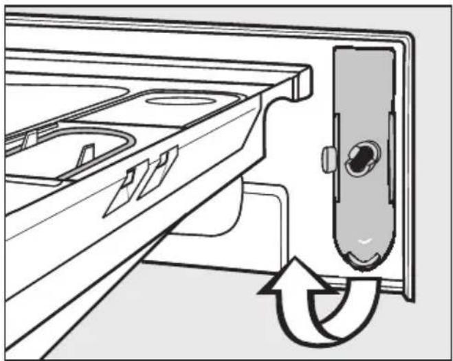 MIELE PW 6055 Vario - Öppna luckan vid igensatt avlopp och/eller strömavbrott - 2