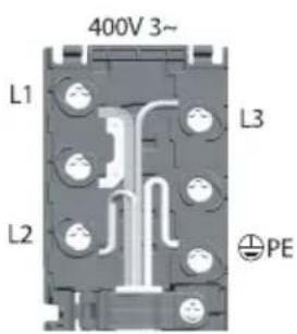 400V 3~ L1 L3 L2 ⊕PE