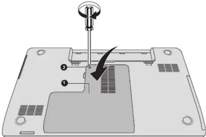 TOSHIBA C50D - Installera en minnesmodul - 6