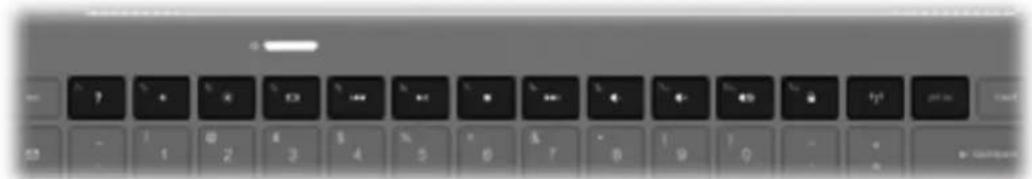 HP Envy 17-1000 - Använda åtgärdstangenterna - 1