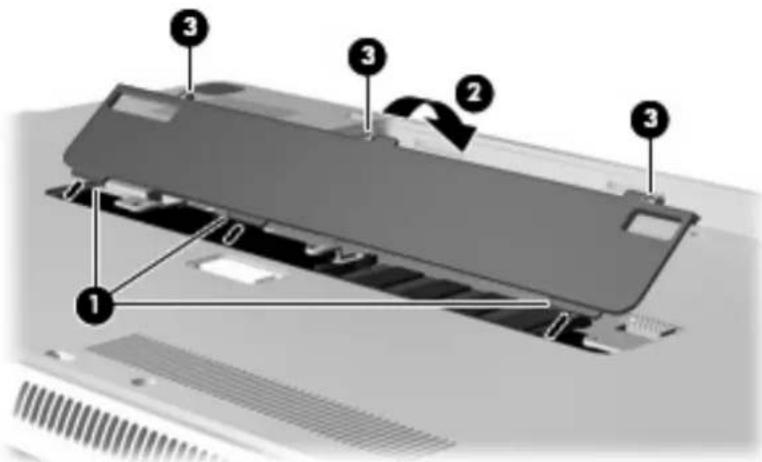 HP Envy 17-1000 - Lägga till eller byta ut en minnesmodul på modeller med en plats - 4