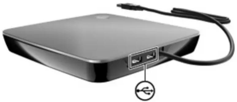 HP Envy 17-1000 - Använda den externa optiska enheten (endast vissa modeller) - 1