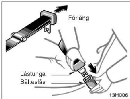 Förläng Lästunga Bälteslås 13H006