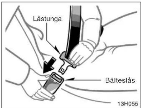 Låstunga Bälteslås 13H055