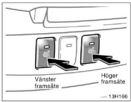 Vänster framsäte Höger framsäte — 13H166