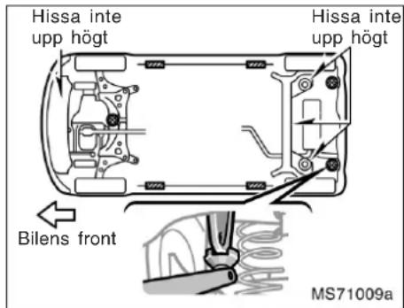Hissa inte upp högt Hissa inte upp högt Bilens front MS71009a