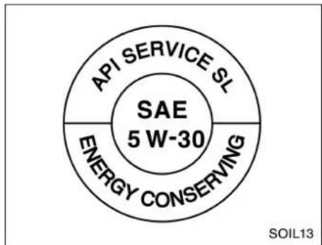 API SERVICE SL SAE 5 W-30 ENERGY CONSERVING SOIL13