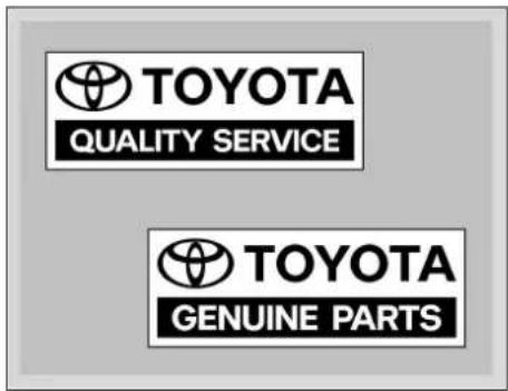 TOYOTA QUALITY SERVICE TOYOTA GENUINE PARTS