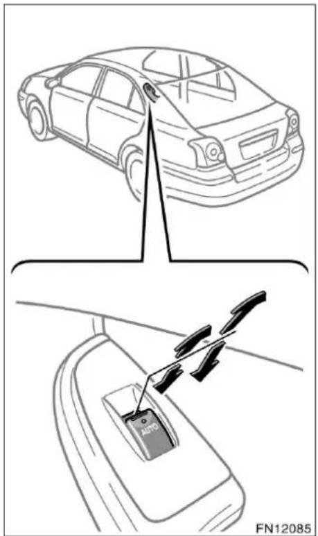 TOYOTA Avensis (2006) - ÖPPNA OCH STÄNGA FÖNSTRET PÅ PASSAGERARSIDORNA - 4