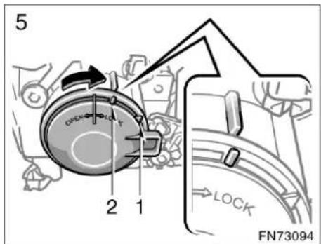 5 OPEN LOCK 2 1 →LOCK FN73094