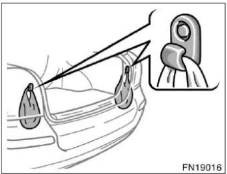 TOYOTA Avensis (2006) - Upphängningskrok Lastsäkringsringar - 1