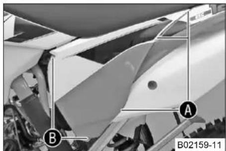 KTM 200 EXC - Montera luftfilterboxens skydd - 1