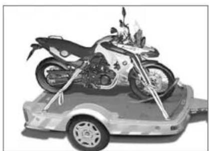 BMW F 800 GS - Fastsättning av motorcykeln för transport - 1
