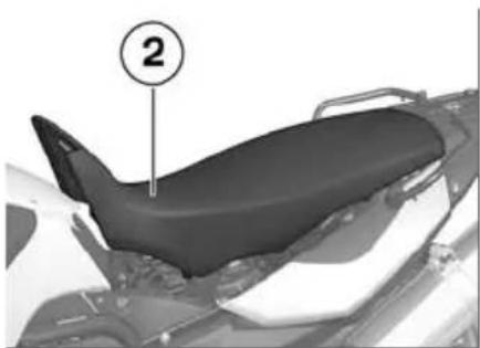 BMW F 800 GS - Demontera sadeln - 2