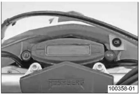 Husaberg FE 450 EU (2009) - Översikt kontrollampor (FE EU, FE AUS) - 1