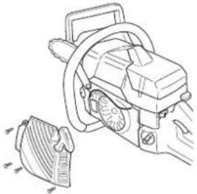 JONSERED CS 2165 - Byte av brusten eller sliten startlina - 2
