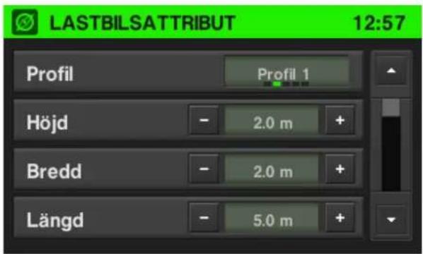 LASTBILSATTRIBUT 12:57 Profil Profil 1 Höjd - 2.0 m + Bredd - 2.0 m + Längd - 5.0 m +