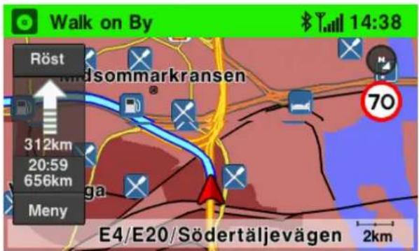 Walk on By 14:38 Röst Windsommarkransen 312km 20:59 656km Mengy 70 E4/E20/Södertäljevägen 2km
