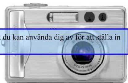du kan använda dig av för att ställa in