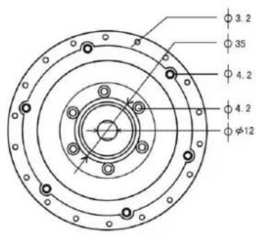 φ 3.2 φ 35 φ 4.2 φ 4.2 φ φ12