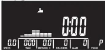 0:00 0.0 | 0:00 | 0.0 | 0 | 0 | P SPEED TIME DISTANCE C CALOBES WAT PULSE