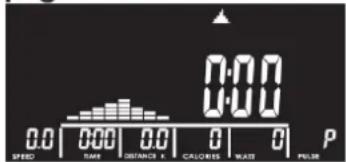 0:00 0:00 0.0 TIME 0:00 0.0 DISTANCE X 0.0 CALORIES 0 WAST 0 P