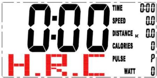 0:00 TIME 0:00 SPEED 0.0 DISTANCE κ 0.0 CALORIES 0 PULSE P WATT 0 H.E.C.