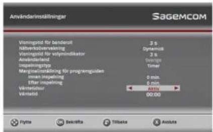 SAGEMCOM RT90 - Visa egna inställningar - 1