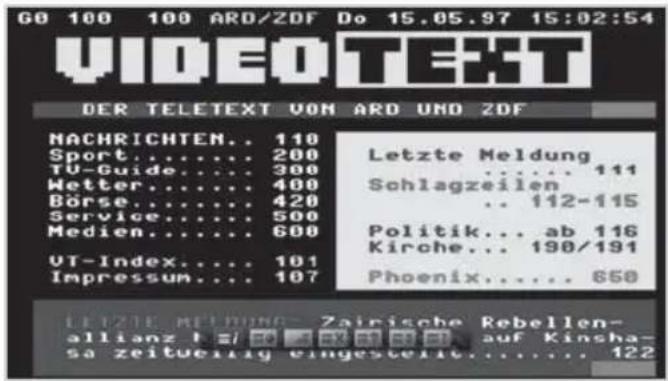HUMAX BXR-HD - Text-tv - 1