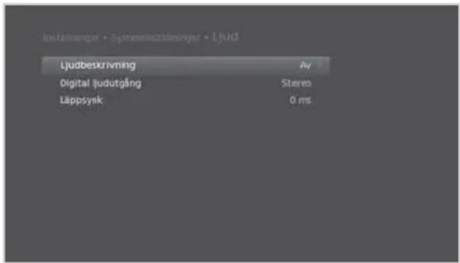 Instalmenger - Systeminsszällinger - Ljuk1 Ljudbeskrivning Av Digital ljudutgång Stereo Läppsynk 0 ms