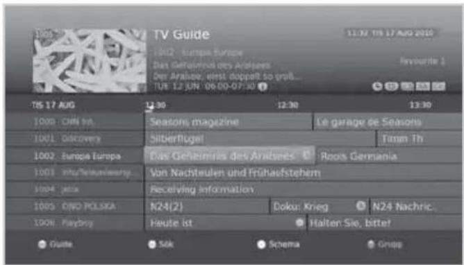 HUMAX BXR-HD - Schemaläggning av inspelning - 1