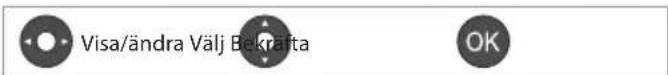 Visa/ändra Välj Bekrafta OK