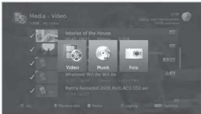 HUMAX BXR-HD - Växla media - 1