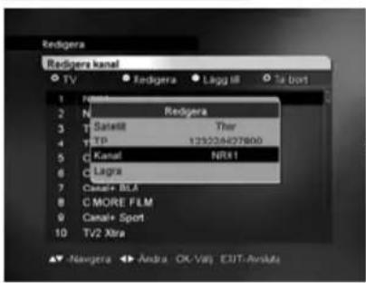 GRUNDIG DSR 6454 HD/CD - Ändra kanaler - 1